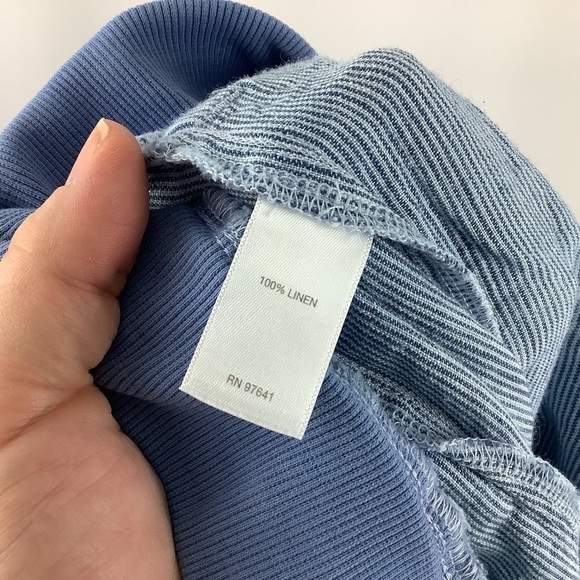 J.Jill Love Linen Striped Linen Cropped Pants - Picture 4 of 5